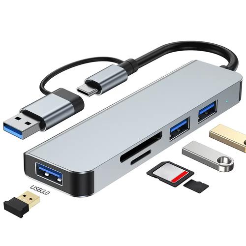 USB Hub TF/SD 笔记本 Type-C 网络集线器 一站式移动办公扩展方案